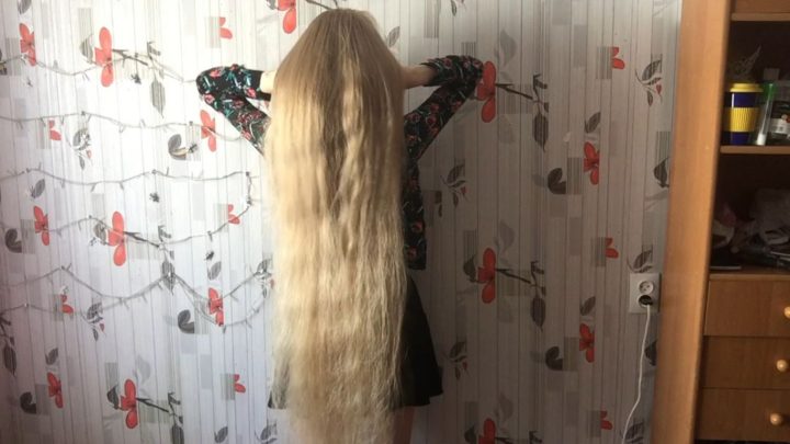 Nearly Scrumptious Super Long Blonde Hair Brushing, Playing - ASMR - Image 12