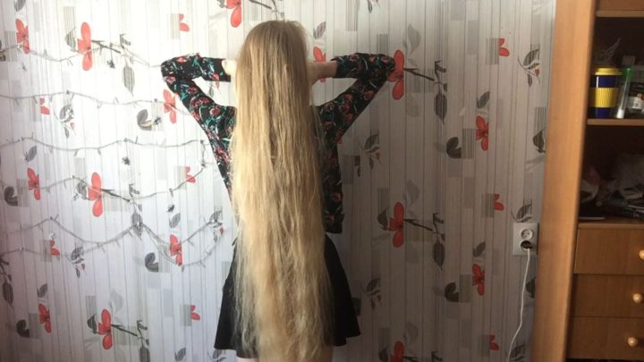 Nearly Scrumptious Super Long Blonde Hair Brushing, Playing - ASMR - Image 3