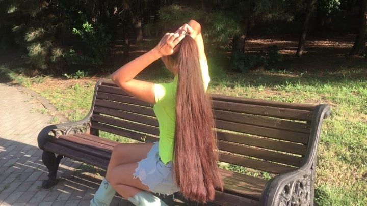 Amazing Hairplay in Bench with Thick Mane: Part. 1 - Image 7