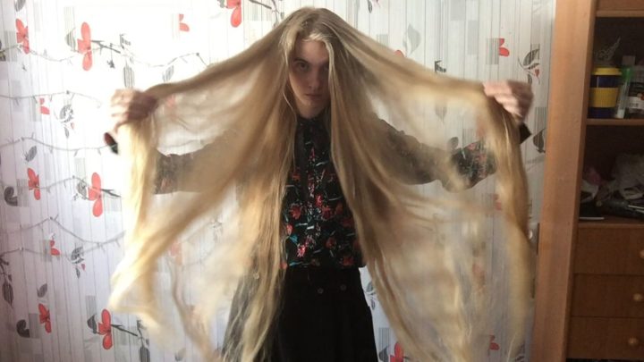 Nearly Scrumptious Super Long Blonde Hair Brushing, Playing - ASMR - Image 7