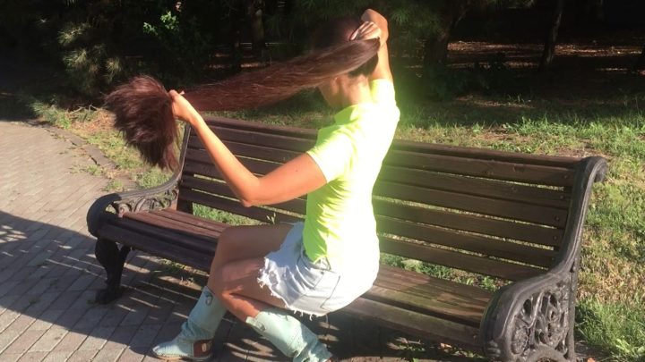 Amazing Hairplay in Bench with Thick Mane: Part. 1 - Image 8