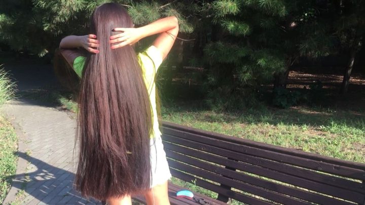 Amazing Hairplay in Bench with Thick Mane: Part. 1 - Image 9