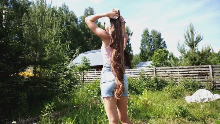 Vera Kosyakina - Wet Hair Drying in the Garden - Image 3