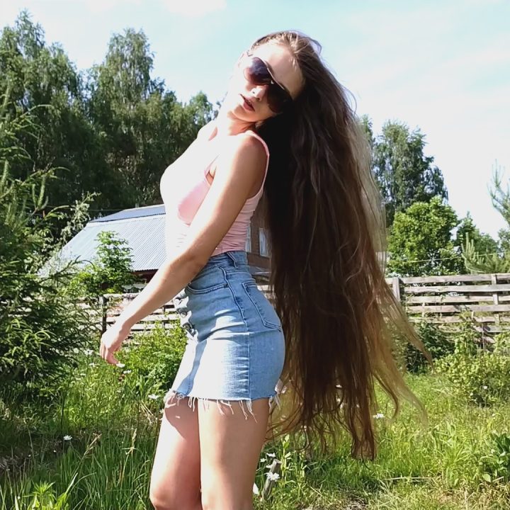 Vera Kosyakina - Wet Hair Drying in the Garden - Image 5