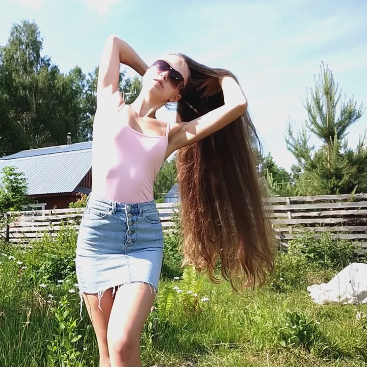 Vera Kosyakina - Wet Hair Drying in the Garden - Image 8