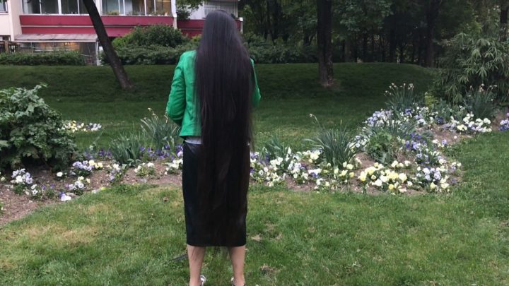 Super Long & Healthiest Hair Combing in the Park - Image 8