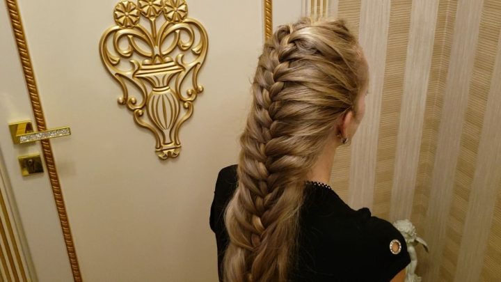 Mermaid French Braid Hairstyle Step by Step for Very Long Hair - Image 14