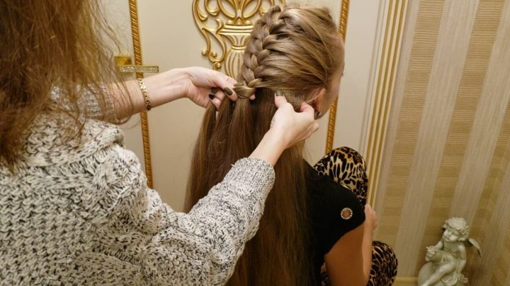 Mermaid French Braid Hairstyle Step by Step for Very Long Hair - Image 5