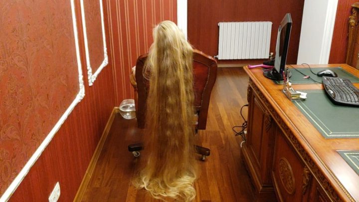 Floor Length Hair Play and Chair Covering in Office - Image 2