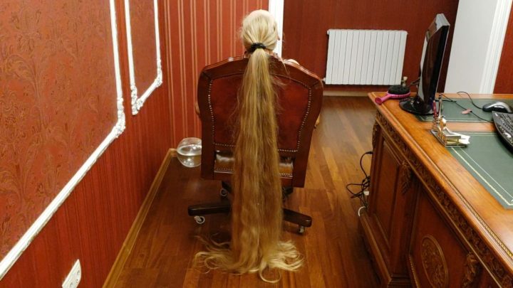 Floor Length Hair Play and Chair Covering in Office - Image 15