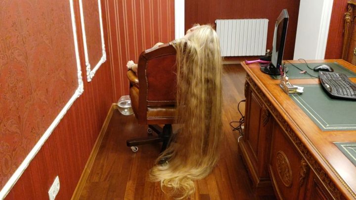 Floor Length Hair Play and Chair Covering in Office - Image 3