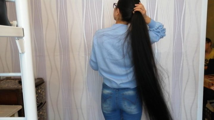 Laskova Anastasia - The Silky Show at Dormitory with her Dark Mane - Image 8