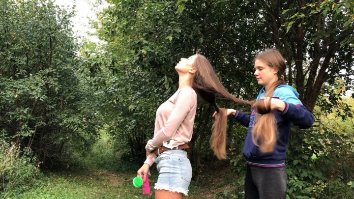 20 Minutes of Two Russian Friends Doing Everything in Nature with Super Soft Long Hair - Image 11