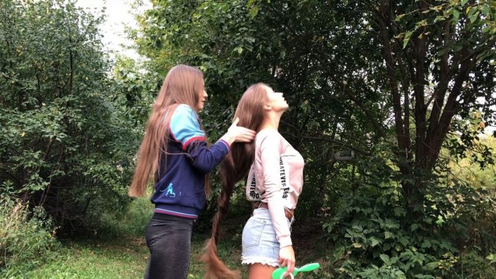 20 Minutes of Two Russian Friends Doing Everything in Nature with Super Soft Long Hair - Image 32