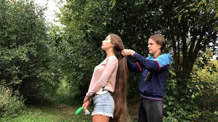 20 Minutes of Two Russian Friends Doing Everything in Nature with Super Soft Long Hair - Image 5