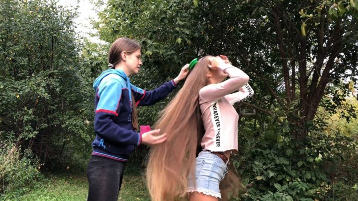 20 Minutes of Two Russian Friends Doing Everything in Nature with Super Soft Long Hair - Image 7