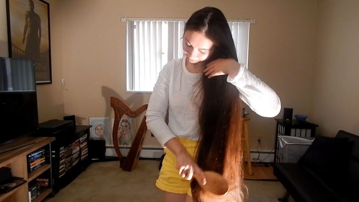 Antonia's Hair Play in Bed and Living Room - Image 15