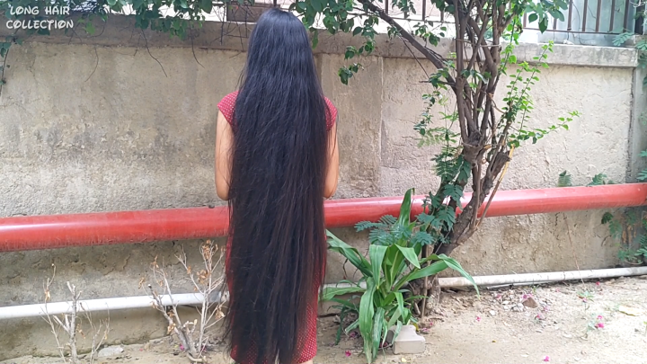 Shalini Brushing her Super Silky Hair, Combing & Playing in the Wind - Image 9