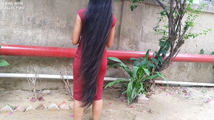 Shalini Brushing her Super Silky Hair, Combing & Playing in the Wind - Image 12