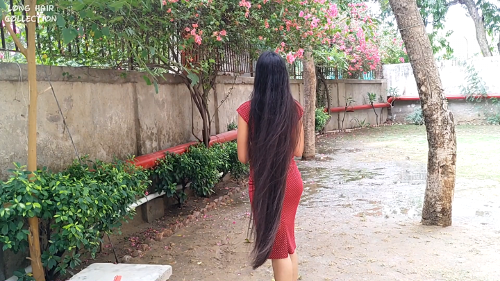 Shalini Brushing her Super Silky Hair, Combing & Playing in the Wind - Image 14