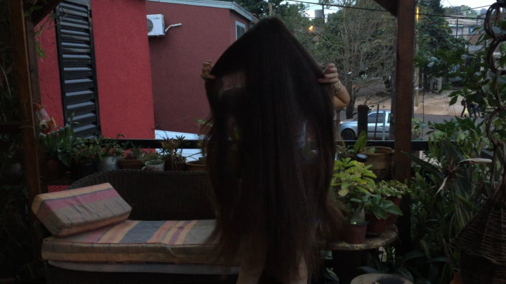 Pamela's Sensual Long Hair Play & Pulling by her Boyfriend (ASMR) - Image 6