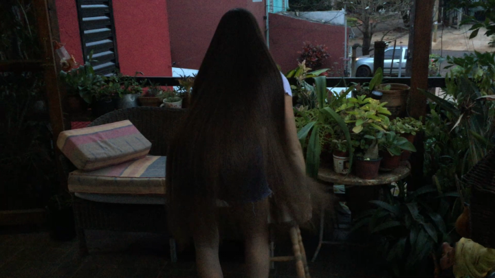 Pamela's Sensual Long Hair Play & Pulling by her Boyfriend (ASMR) - Image 8