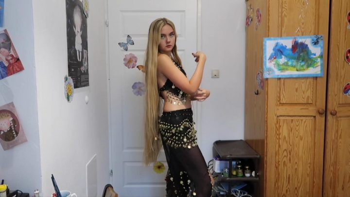 Belly Dance with Thigh Length Blonde Hair - Image 15