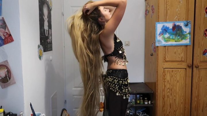 Belly Dance with Thigh Length Blonde Hair - Image 18