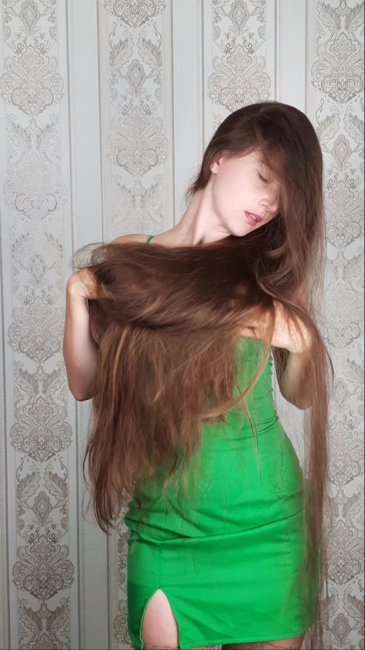 Tina and her Super Soft, Stunning Hair (Bun Drops, Hair Brushing) ASMR - Image 7