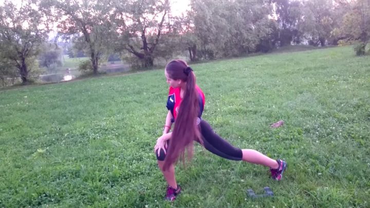 Fitness Rapunzel in Park - Image 3